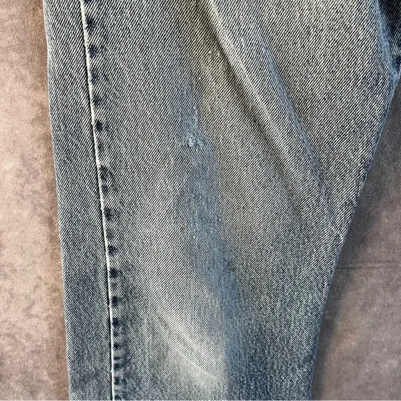 🔺SOLD🔺Vintage Levis 517 Mens Size 32 x 32 Bootcut Denim Jeans Pants Blue Worn - Picture 5 of 12